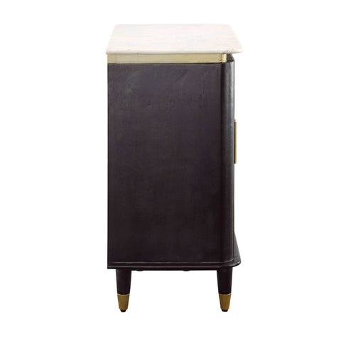 Carlyle - Two Door Cabinet - Black / Gold - Premium Accent Cabinets from Coast2Coast Home - Just $2475! Shop now at brett interiors