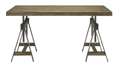 Camden - Adjustable Dining Table / Desk - Distressed Brown - Premium Dining Tables from Coast2Coast Home - Just $3135! Shop now at brett interiors