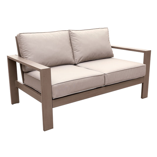 Loveseat, Wood Grained - Light Brown - Premium Loveseats from Gather Craft - Just $1122! Shop now at brett interiors