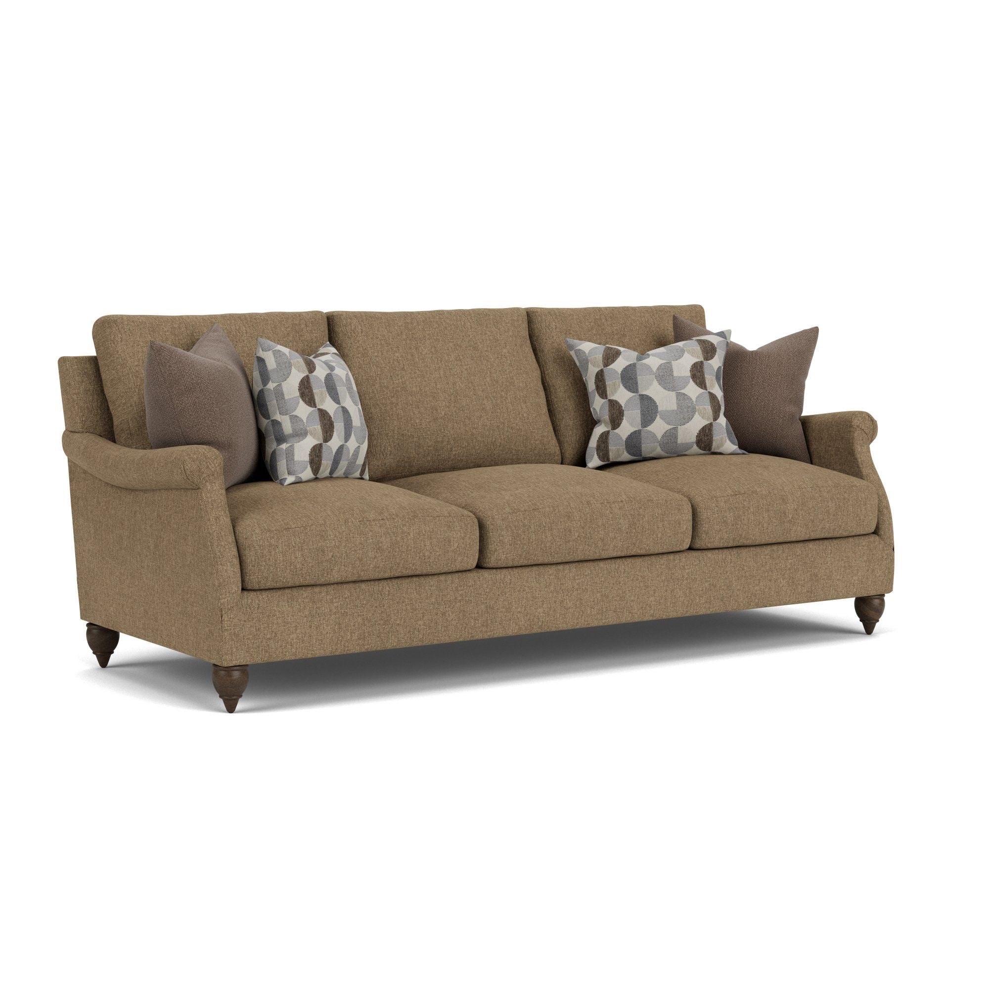 Veda - Sofa - White - Premium Stationary Sofas from Flexsteel - Just $2562.50! Shop now at brett interiors