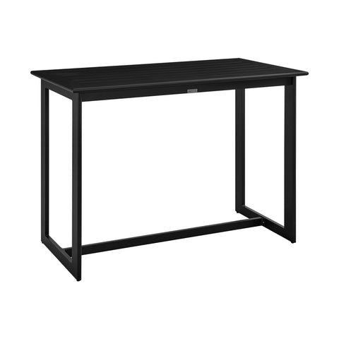 Cayman - Outdoor Patio Bar Height Dining Table - Black - Premium Dining Tables from Armen Living - Just $1330! Shop now at brett interiors