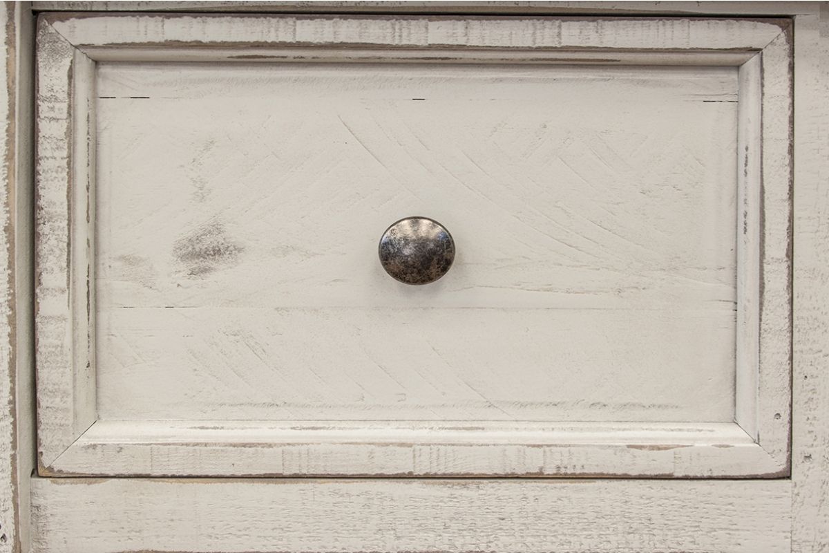 Stone - Dresser With 6 Drawers - Antiqued Ivory / Weathered Gray - Premium Dressers from International Furniture Direct - Just $1450! Shop now at brett interiors