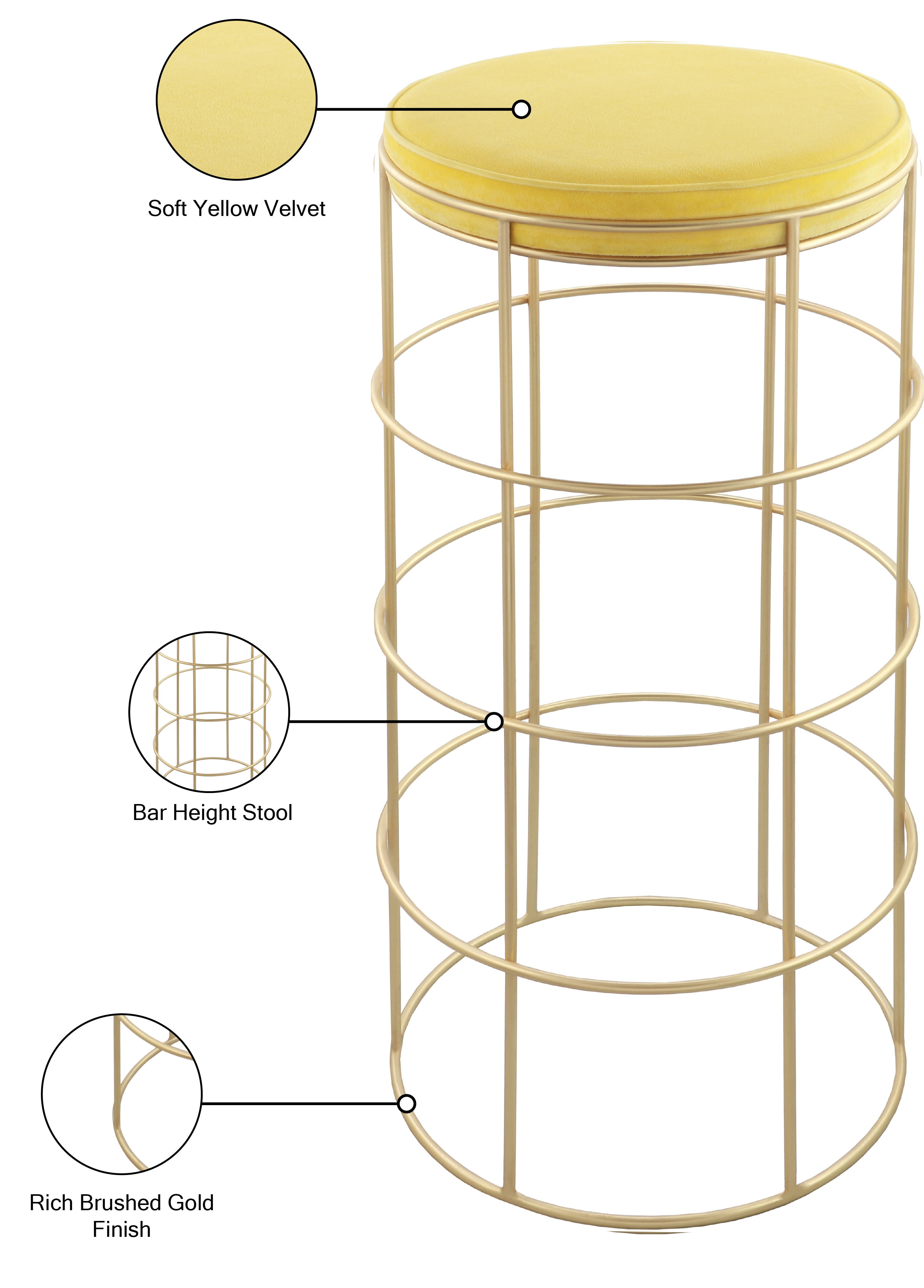 Rebar - Bar Stool - Premium Bar Height (28"-30") from Meridian Furniture - Just $262.50! Shop now at brett interiors