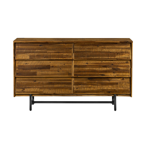 Cusco - Rustic 6 Drawer Dresser - Antique Acacia - Premium Dressers from Armen Living - Just $1387.50! Shop now at brett interiors