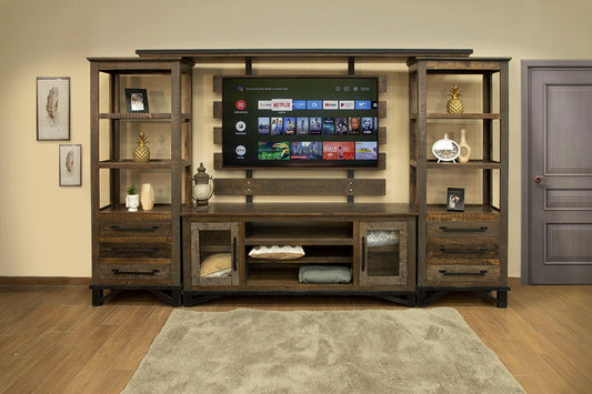 Loft Brown - Wall Unit - Dark Brown - Premium Entertainment Centers from International Furniture Direct - Just $3065! Shop now at brett interiors