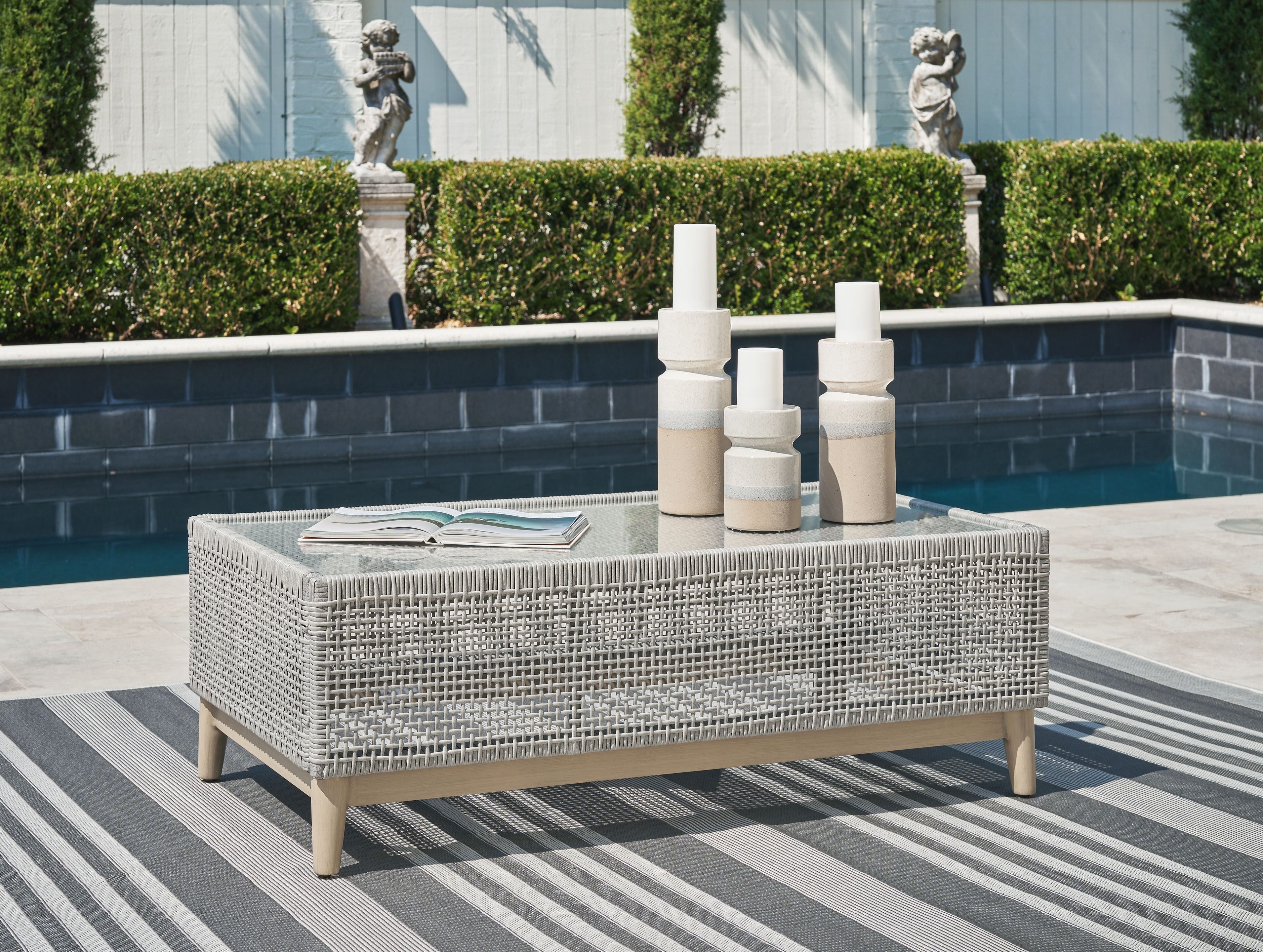 Seton Creek - Gray - Rectangular Cocktail Table - Premium Coffee Tables from Signature Design by Ashley® - Just $525! Shop now at brett interiors