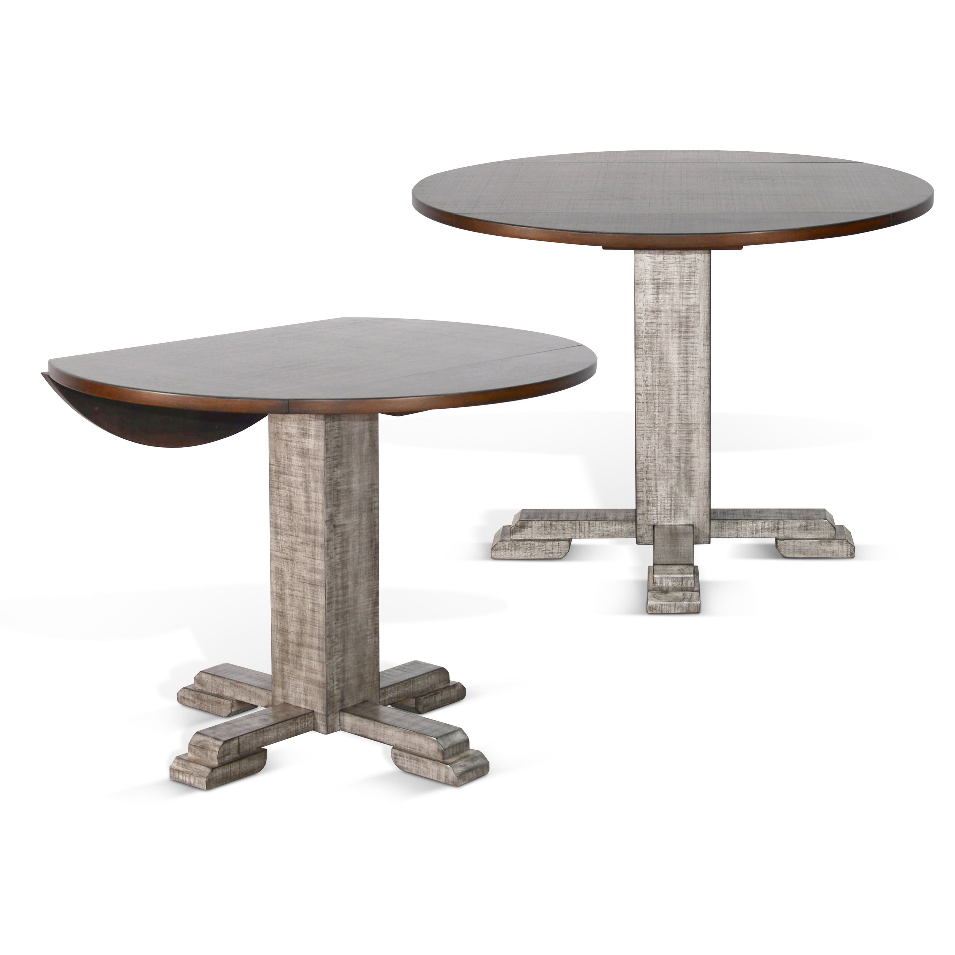 Homestead Hills - Table Base Only - Tobacco Leaf / Alpine Grey - Premium Table Bases from Sunny Designs - Just $130! Shop now at brett interiors