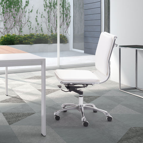 Lider Plus - Armless Office Chair - Premium Swivel Chairs from Zuo Modern - Just $900! Shop now at brett interiors