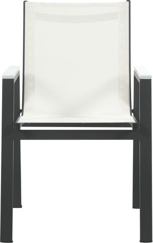 Nizuc - Outdoor Patio Dining Arm Chair (Set of 2) - White - Premium Chair Sets from Meridian Furniture - Just $800! Shop now at brett interiors