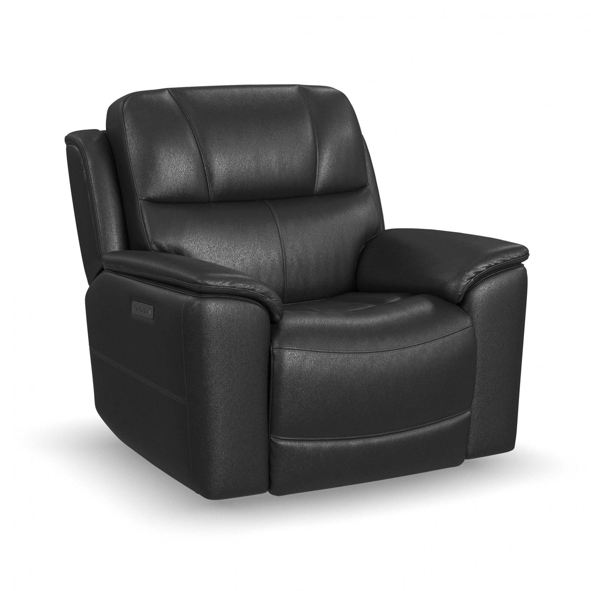 Crew - Power Recliner With Power Headrest & Lumbar - Black - Premium Reclining Chairs from Flexsteel - Just $2500! Shop now at brett interiors