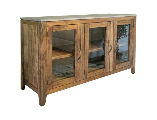 Tulum - Console - Golden Brown - Premium TV Stands from International Furniture Direct - Just $962.50! Shop now at brett interiors