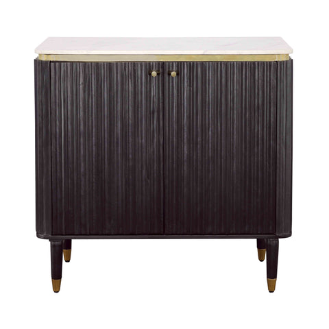 Carlyle - Two Door Bar Cabinet - Black / Gold - Premium Wine Cabinets from Coast2Coast Home - Just $3300! Shop now at brett interiors