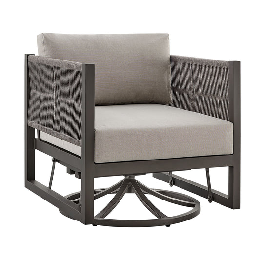 Mareike - Outdoor Patio Swivel Glider Lounge Chair - Premium Swivel Chairs from Armen Living - Just $1497.50! Shop now at brett interiors