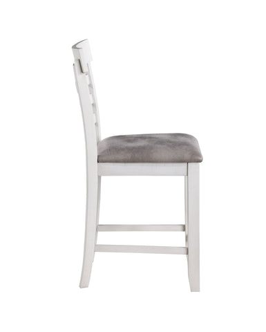 Richland - Counter Chair (Set of 2) - White - Premium Chair Sets from New Classic - Just $275! Shop now at brett interiors