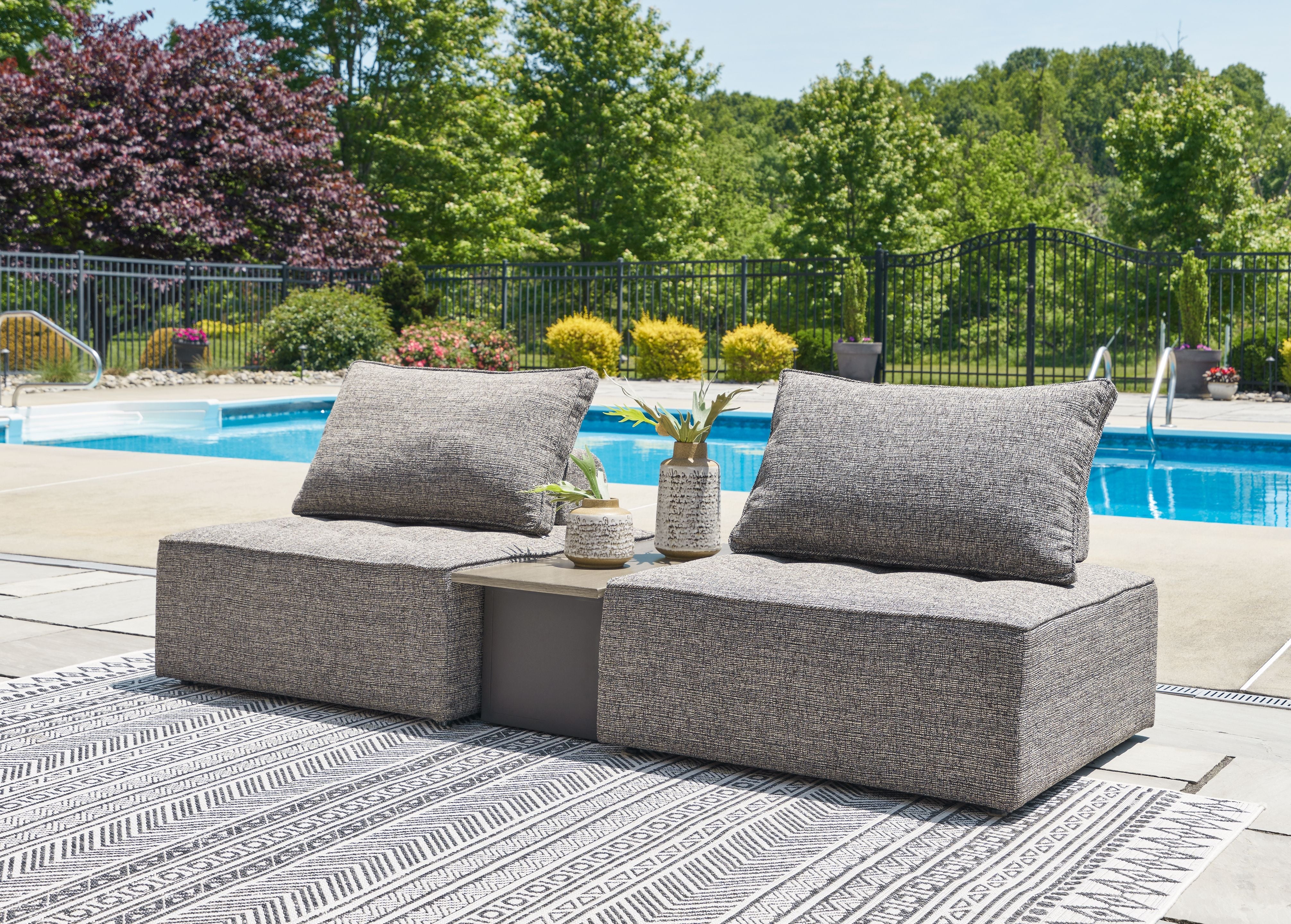 Bree Zee - Outdoor Sectional - Premium Stationary Sectionals from Signature Design by Ashley® - Just $1113.75! Shop now at brett interiors