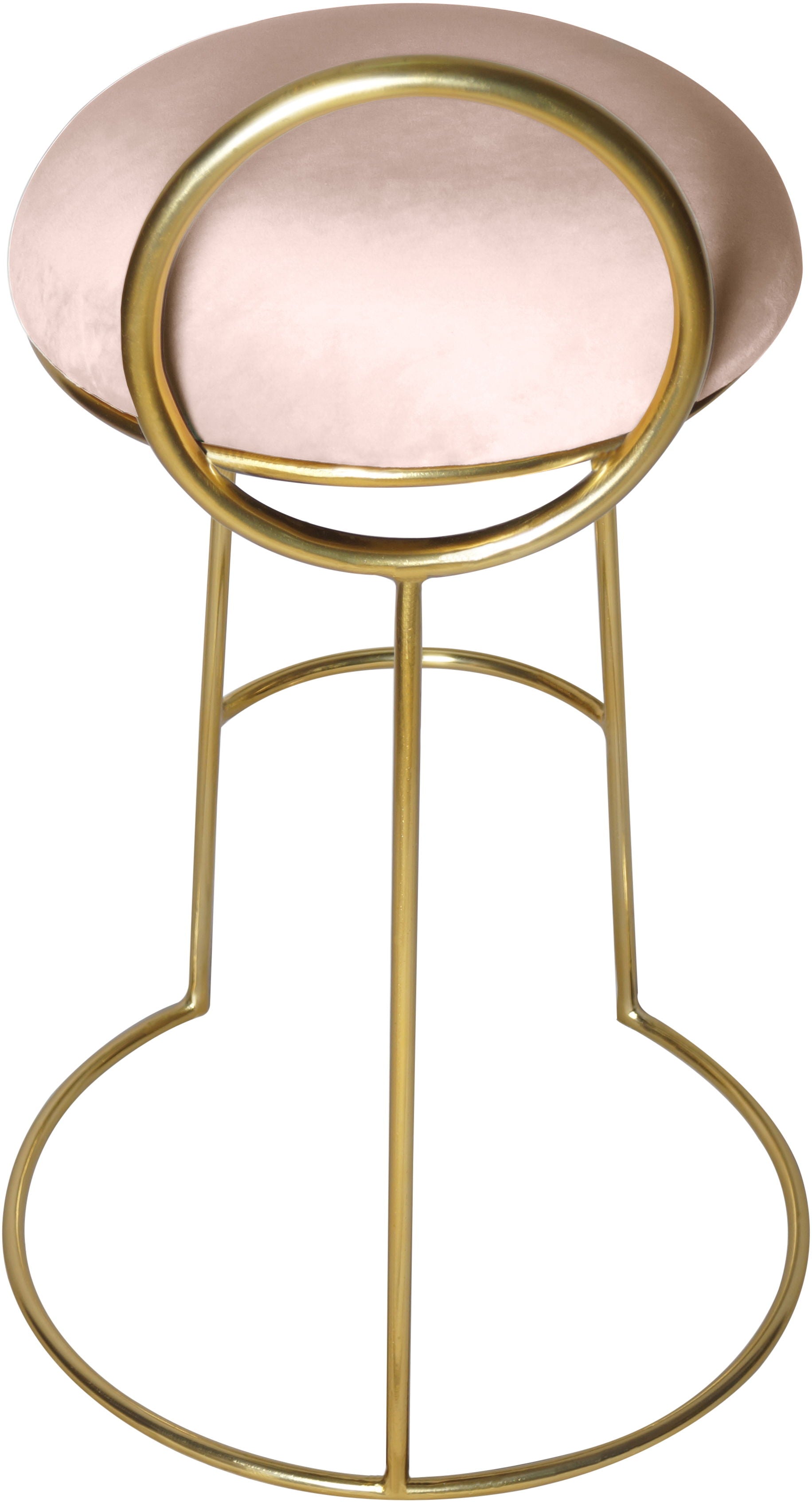 Ring - Counter Stool with Gold Legs - Premium Counter Height (24"-27") from Meridian Furniture - Just $362.50! Shop now at brett interiors