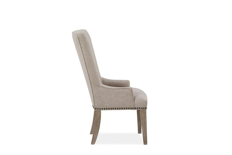 Tinley Park - Upholstered Host Side Chair (Set Of 2) - Dove Tail Grey - Premium Chair Sets from Magnussen Furniture - Just $760! Shop now at brett interiors