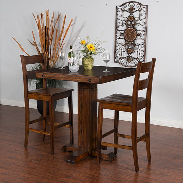 Tuscany - Pub Table - Dark Brown - Premium Pub Tables from Sunny Designs - Just $505! Shop now at brett interiors