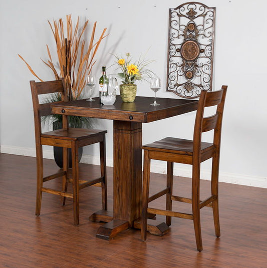 Tuscany - Pub Table - Dark Brown - Premium Pub Tables from Sunny Designs - Just $505! Shop now at brett interiors