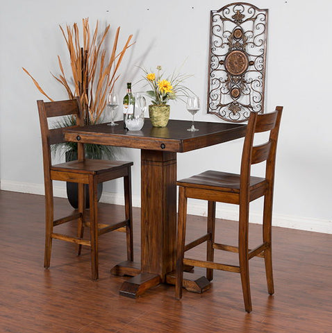 Tuscany - Pub Table - Dark Brown - Premium Pub Tables from Sunny Designs - Just $505! Shop now at brett interiors