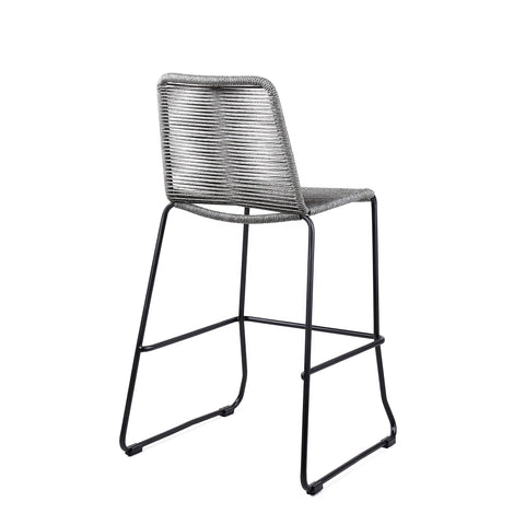 Shasta - Outdoor Metal And Rope Stackable Stool (Set of 2) Armen Living