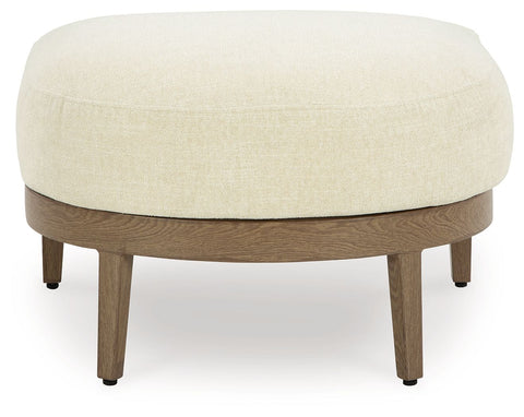 Serene Bay - Dark Brown / White - Ottoman With Cushion - Premium Ottomans from Signature Design by Ashley® - Just $441.88! Shop now at brett interiors