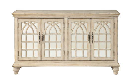 Evelyn - Four Door Credenza - Baskill French Cream - Premium Credenzas from Coast2Coast Home - Just $3300! Shop now at brett interiors