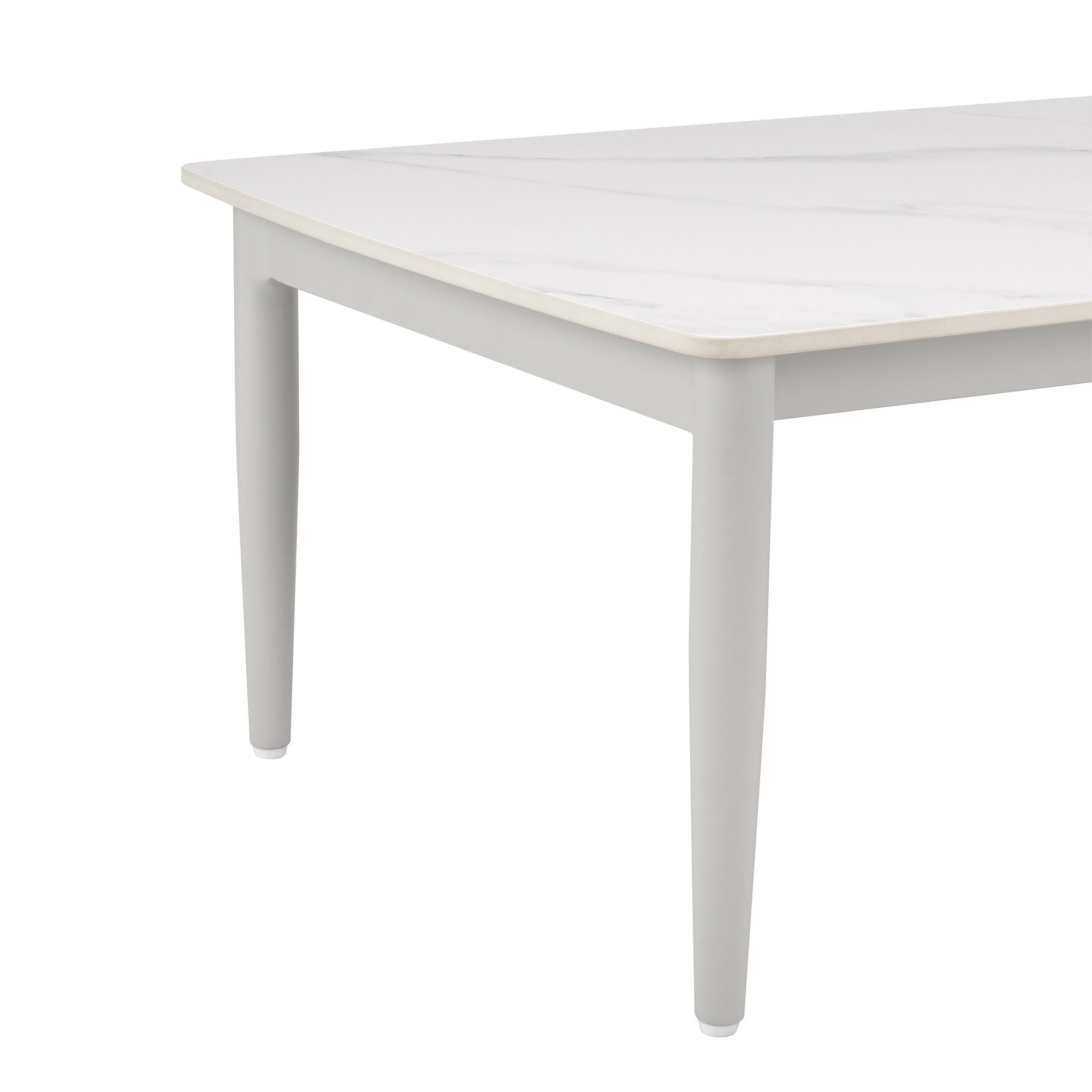 Rhodes - Outdoor Patio Rectangular Coffee Table - Light Gray - Premium Coffee Tables from Armen Living - Just $600! Shop now at brett interiors