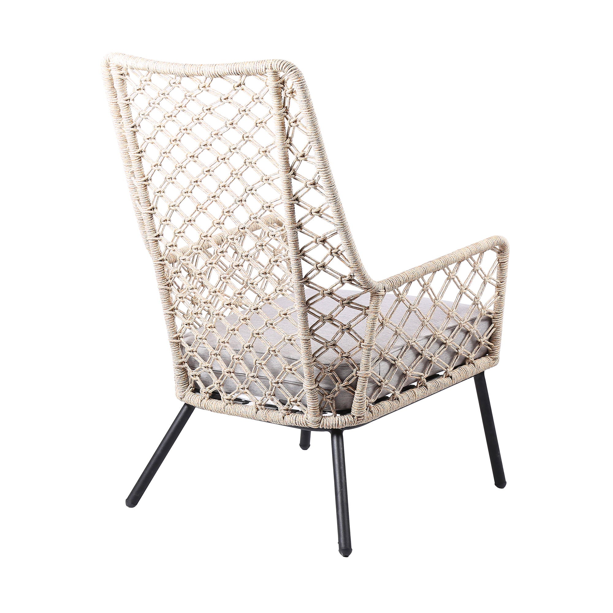 Marco - Indoor / Outdoor Steel Lounge Chair - Premium Arm Chairs from Armen Living - Just $697.50! Shop now at brett interiors