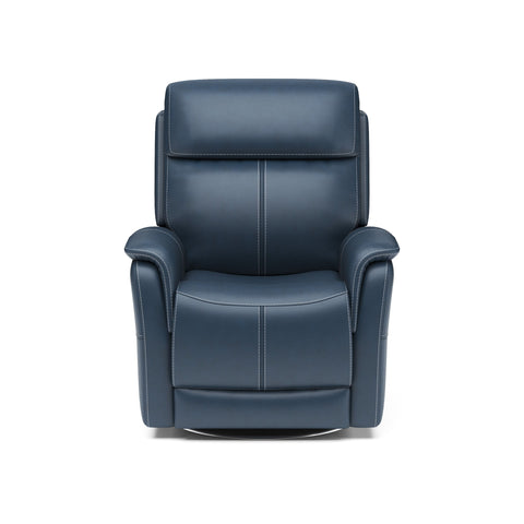 View - Swivel Power Recliner with Power Headrest & Lumbar - Premium Reclining Chairs from Flexsteel - Just $2375! Shop now at brett interiors