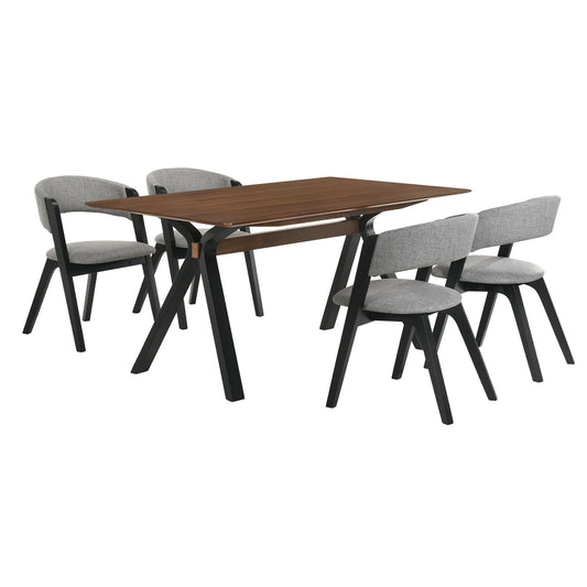 Laredo And Rowan - Rectangular Dining Set - Premium 5 Piece Dining Room Sets from Armen Living - Just $1452.50! Shop now at brett interiors