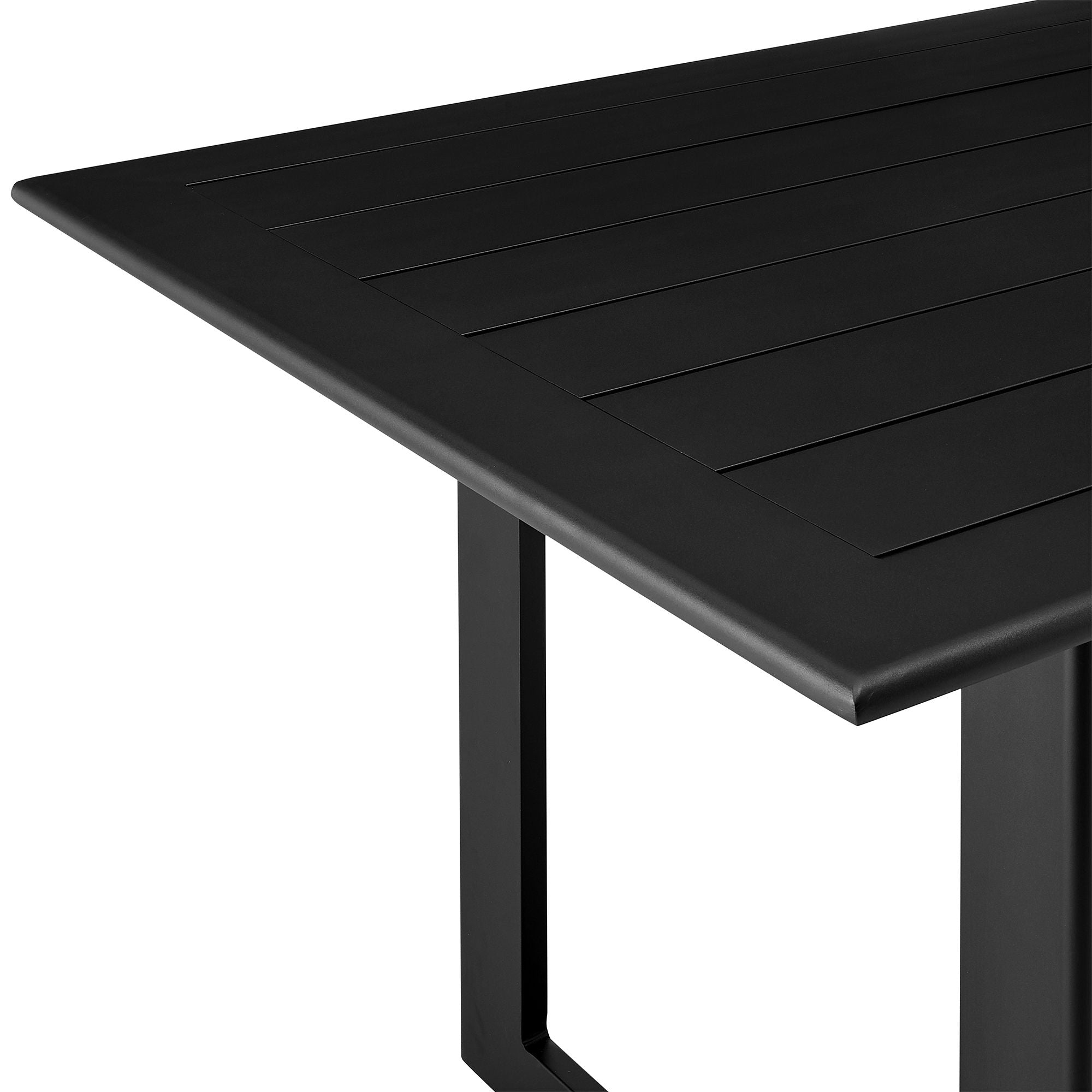 Cayman - Outdoor Patio Dining Table - Black - Premium Dining Tables from Armen Living - Just $1667.50! Shop now at brett interiors