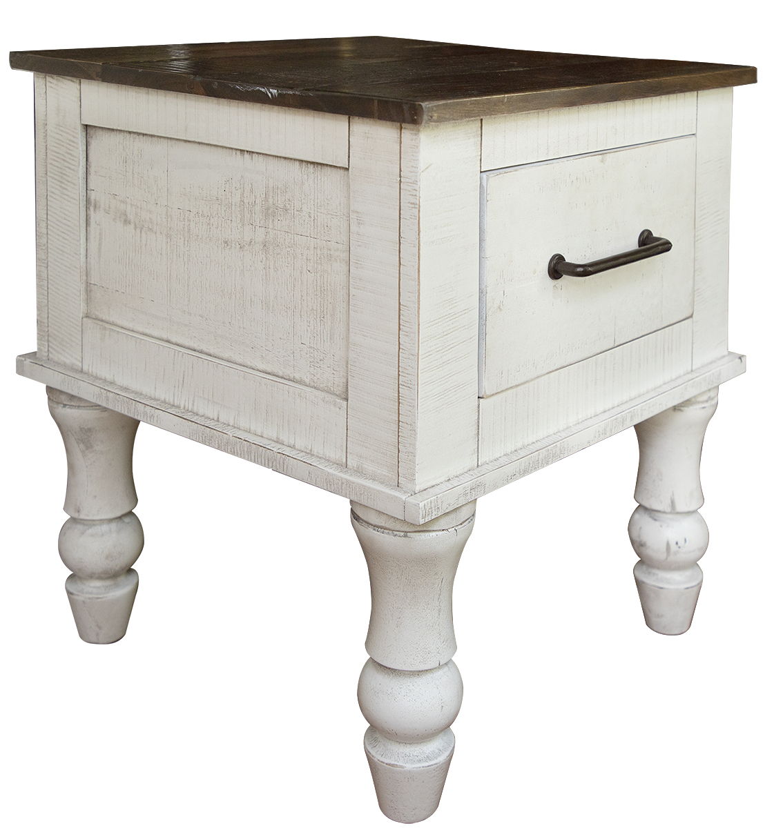 Rock Valley - End Table - White / Brown - Premium End Tables from International Furniture Direct - Just $497.50! Shop now at brett interiors