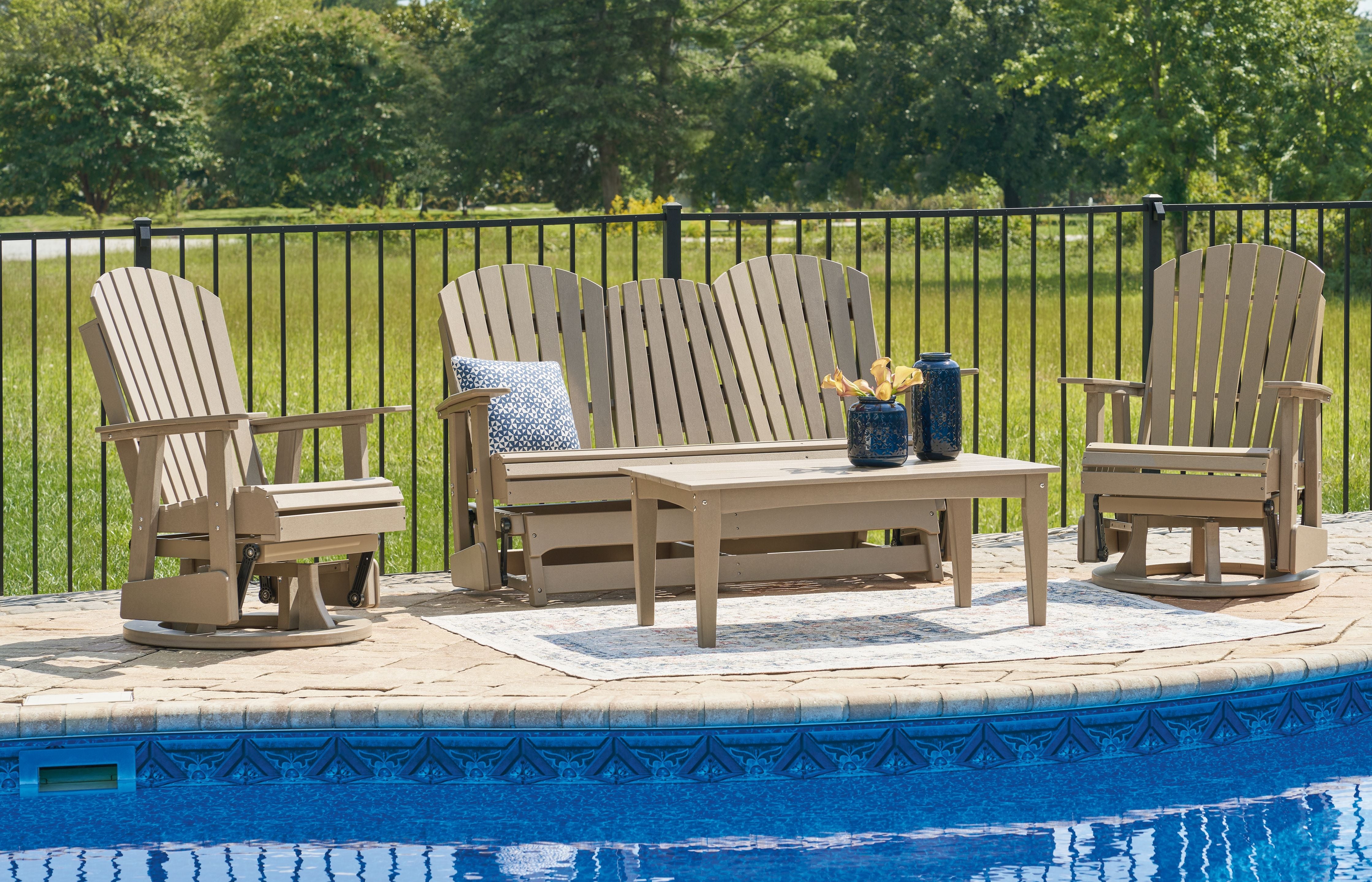 Hyland Wave - Outdoor Set - Premium 3 Piece Outdoor Sets from Signature Design by Ashley® - Just $2608.13! Shop now at brett interiors