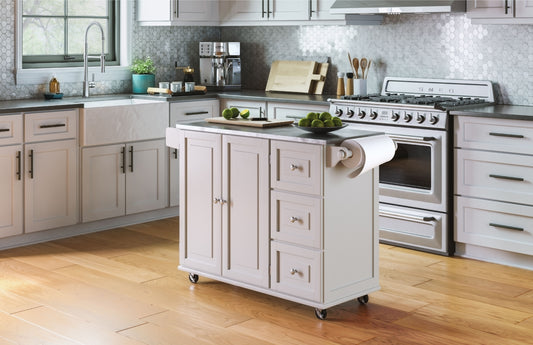 Dolly Madison - Kitchen Cart - Wood - White - Premium Islands & Carts from Homestyles - Just $1302.48! Shop now at brett interiors