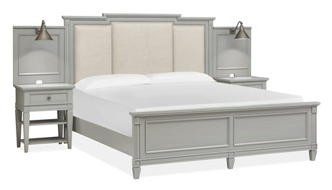 Glenbrook - Complete Wall Bed With Upholstered Headboar - Premium Wall Panel Beds from Magnussen Furniture - Just $2373! Shop now at brett interiors