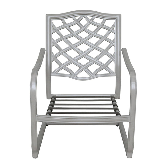 Outdoor Aluminum C Spring Chair (Set of 2) - Basalt - Premium Chair Sets from Gather Craft - Just $1350! Shop now at brett interiors