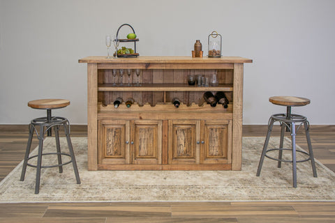 Marquez - Bar - Two Tone Light Brown - Premium Bars & Bar Carts from International Furniture Direct - Just $1875! Shop now at brett interiors