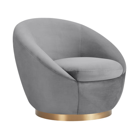 Yves - Velvet Swivel Accent Chair - Premium Swivel Chairs from Armen Living - Just $750! Shop now at brett interiors