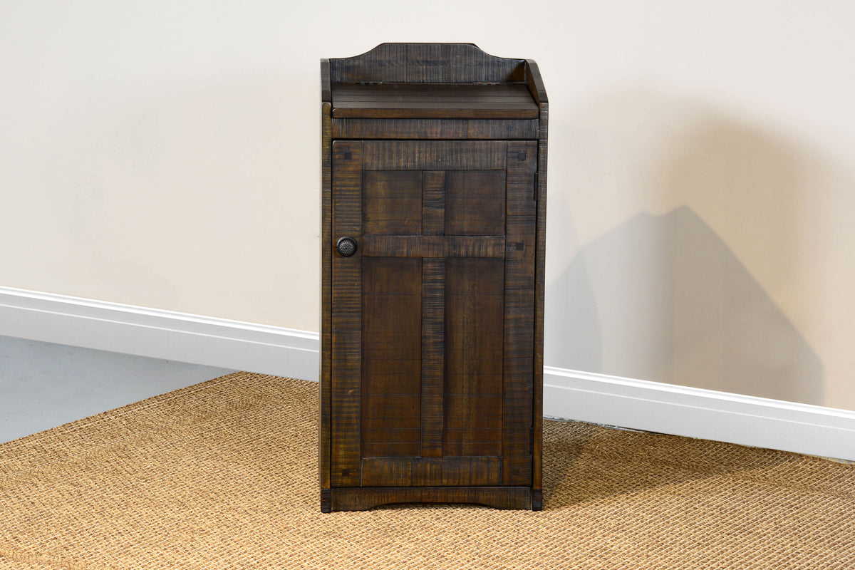 Homestead - Trash Box - Dark Brown - Premium Trash Bin Cabinets from Sunny Designs - Just $267! Shop now at brett interiors