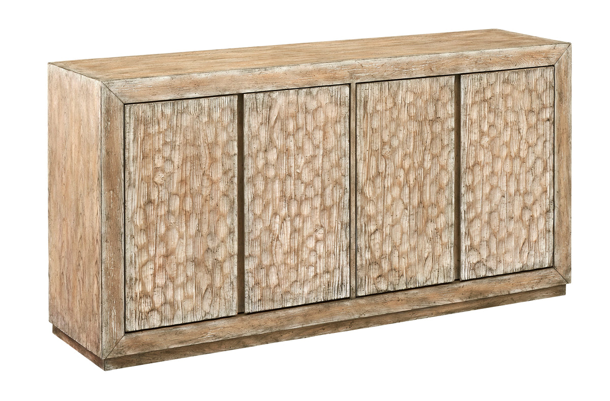 Galena - Four Door Credenza - Whitewash Natural - Premium Credenzas from Coast2Coast Home - Just $4537.50! Shop now at brett interiors