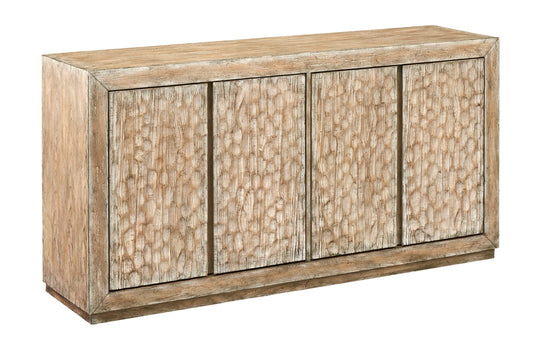 Galena - Four Door Credenza - Whitewash Natural - Premium Credenzas from Coast2Coast Home - Just $4537.50! Shop now at brett interiors