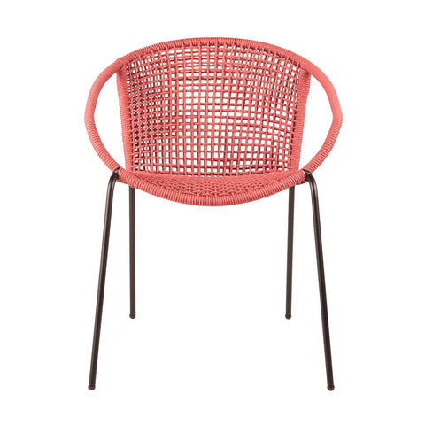 Snack - Indoor / Outdoor Stackable Steel Dining Chair (Set of 2) - Premium Chair Sets from Armen Living - Just $560! Shop now at brett interiors