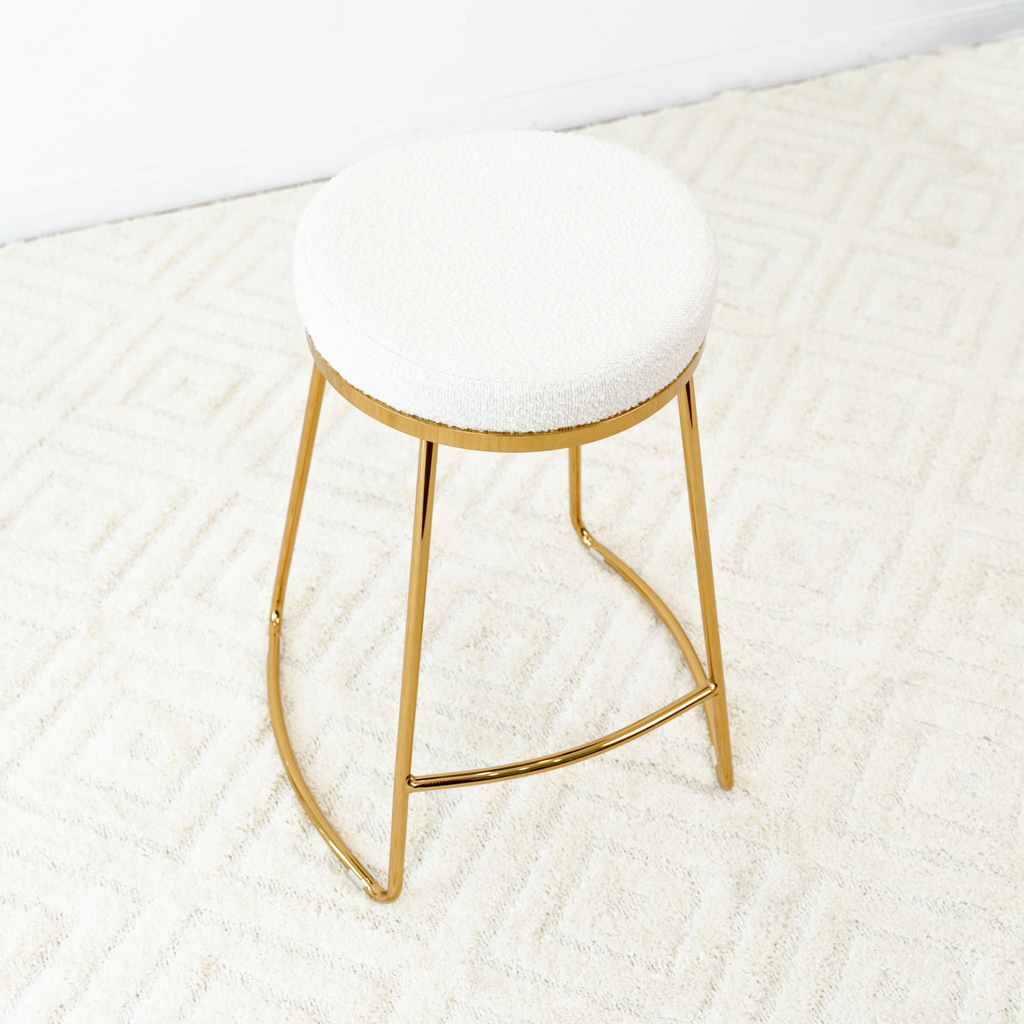 Jane - 26" Mid-Century Modern Luxury Upholstered Stool - Premium Bar Height (28"-30") from Ashcroft Furniture - Just $178! Shop now at brett interiors