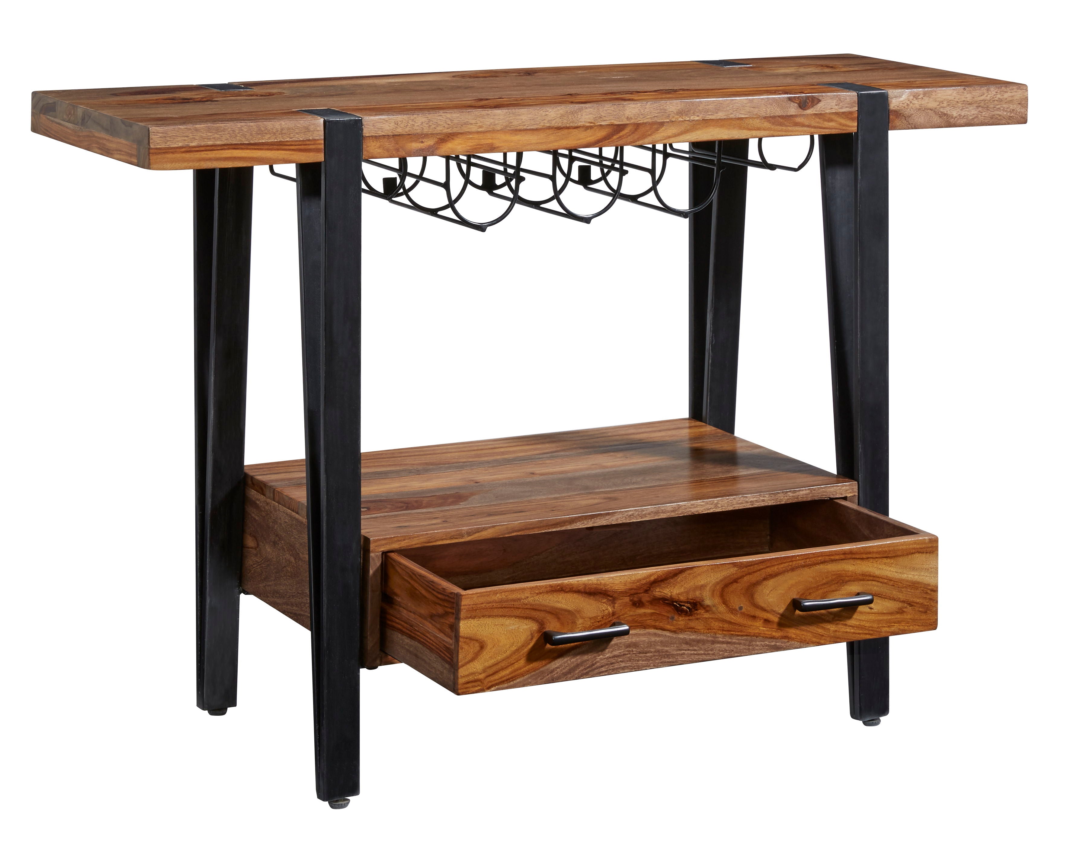 Brownstone - One Drawer Wine Console - Nut Brown - Premium Bars & Bar Carts from Coast2Coast Home - Just $2062.50! Shop now at brett interiors