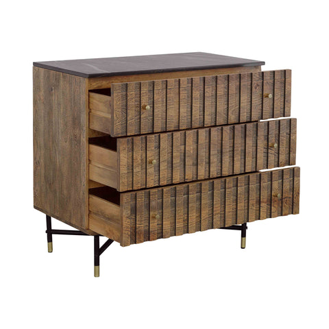 Stonington - Three Drawer Chest - Brown / Black - Premium Accent Chests from Coast2Coast Home - Just $2887.50! Shop now at brett interiors