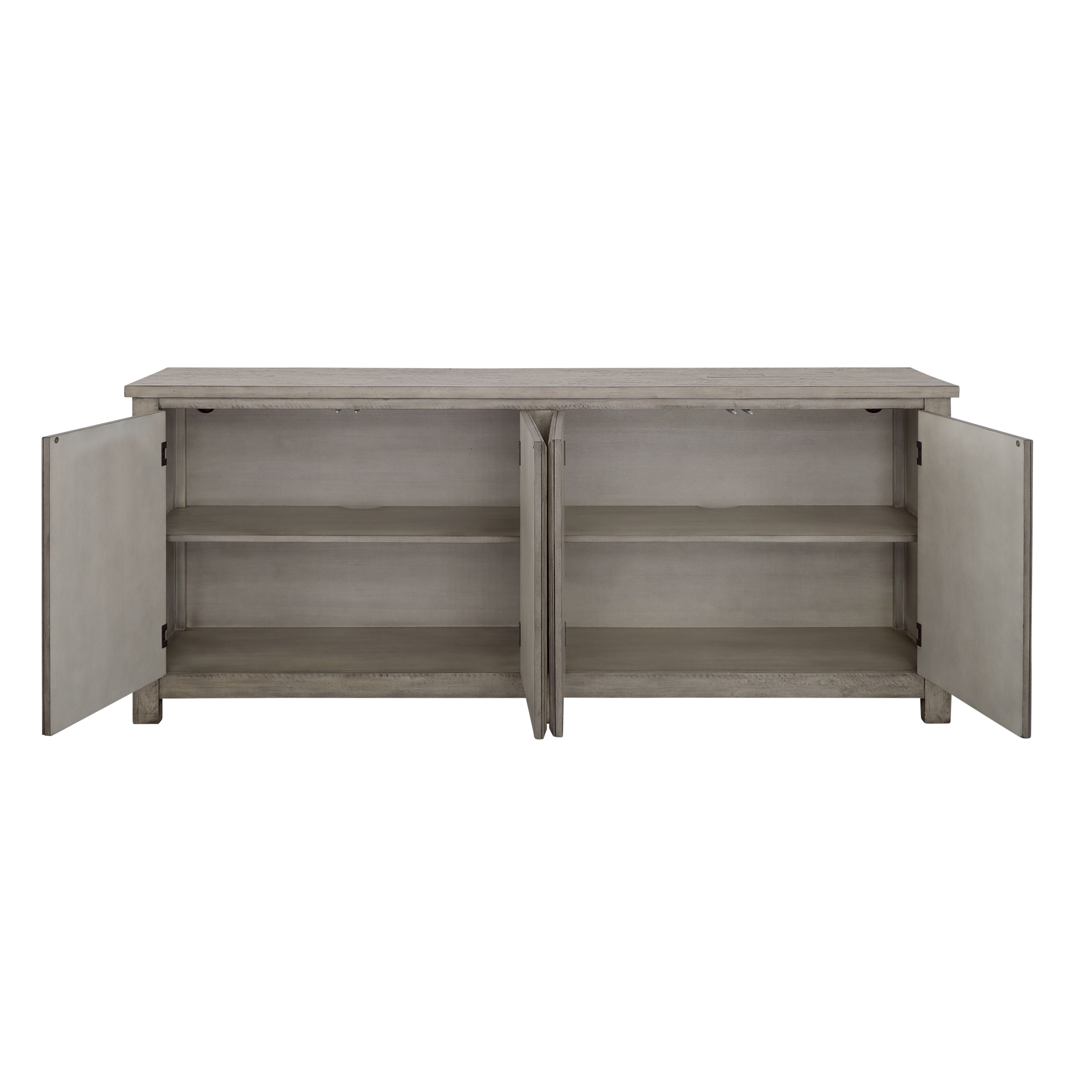 Spalding - Four Door Credenza - Gray - Premium Credenzas from Coast2Coast Home - Just $4950! Shop now at brett interiors