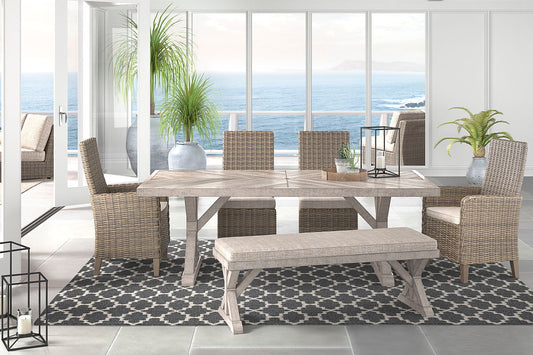 Beachcroft - Outdoor Dining Room Set - Premium 6 Piece Outdoor Sets from Signature Design by Ashley® - Just $4620.33! Shop now at brett interiors