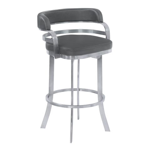 Prinz - Steel Bar Stool - Premium Counter Height (24"-27") from Armen Living - Just $450! Shop now at brett interiors