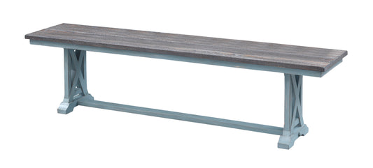 Bar Harbor - Dining Bench - Blue - Premium Dining Benches from Coast2Coast Home - Just $1650! Shop now at brett interiors